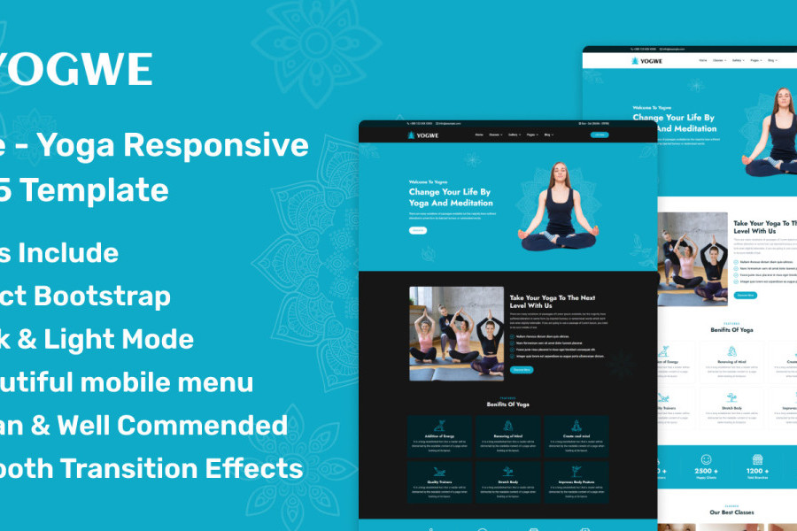 Yogwe - Template HTML5 Responsive Website Yoga